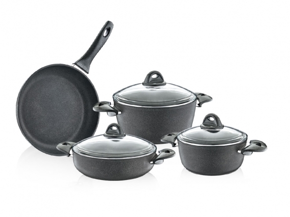 Granite Cookware Set - Black